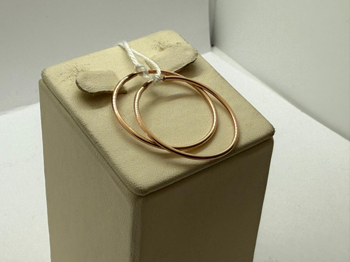 СКОН585 СЕРЬГИ КОНГО (Au 585)