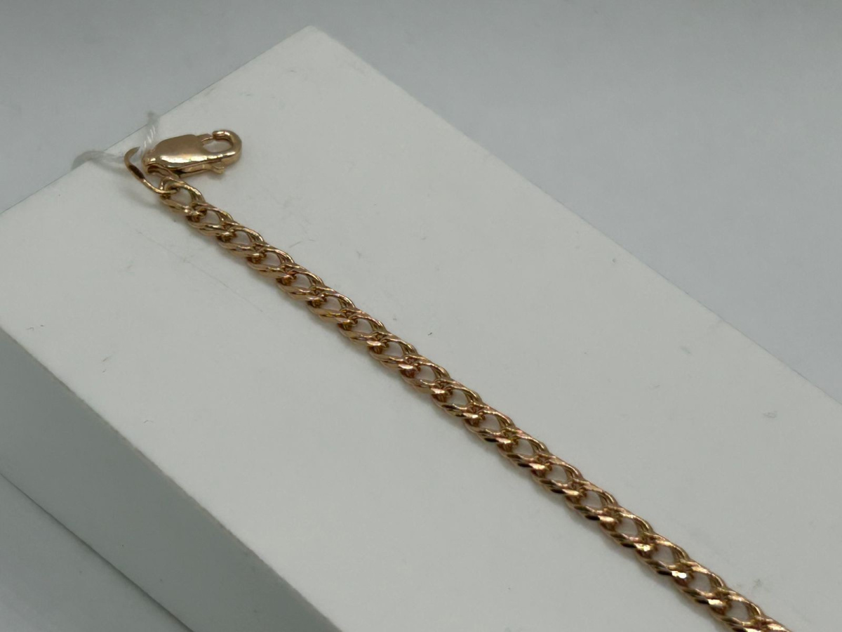 БРАСЛЕТ ПОЛНОВЕСНЫЙ Ромб двойной Au 585