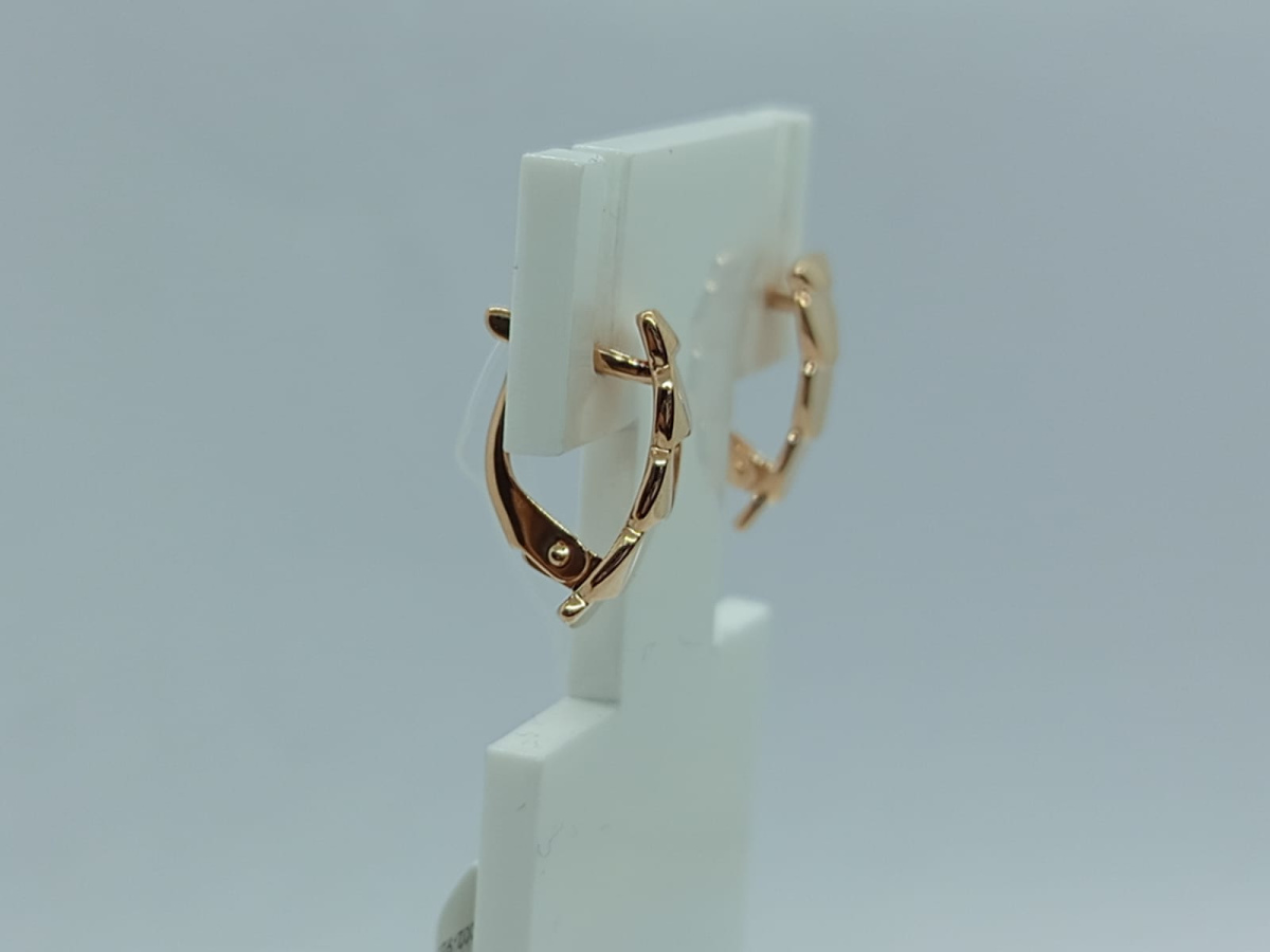 СЕРЬГИ БЕЗ КАМНЯ (Au 585)