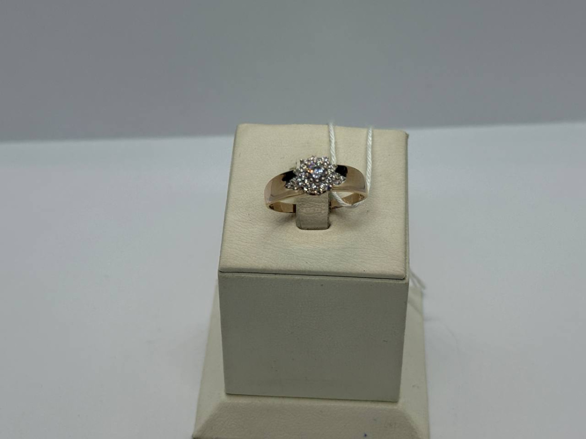 КОЛКМИ585 КОЛЬЦО С КАМНЯМИ (Au 585)