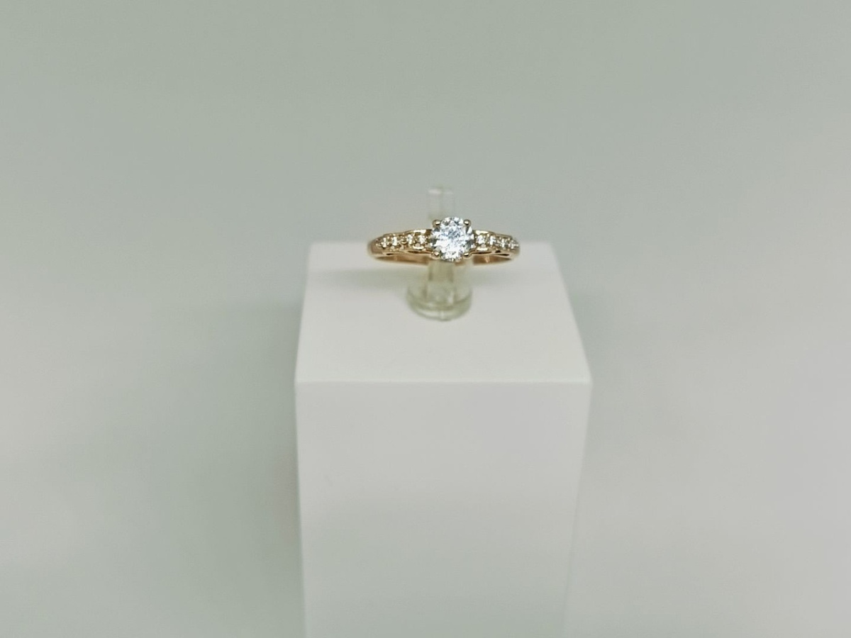 КОЛКМИ585 КОЛЬЦО С КАМНЯМИ (Au 585)