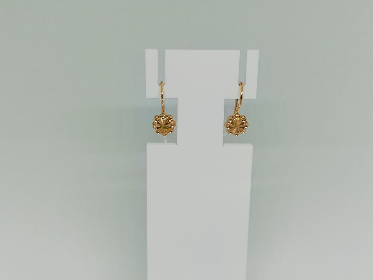 СБКМ583 СЕРЬГИ БЕЗ КАМНЯ (Au 583)