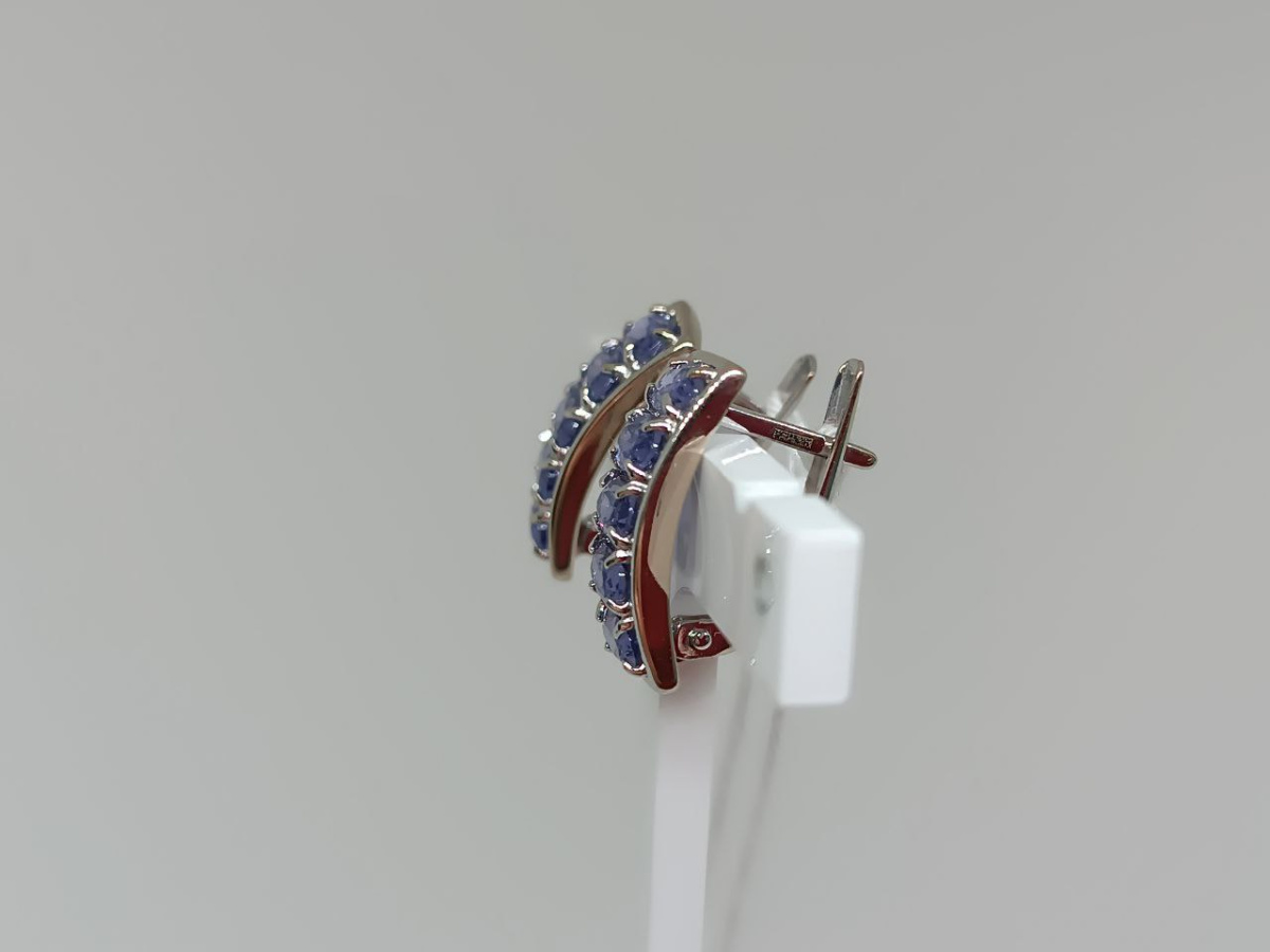 СКМИ585 СЕРЬГИ С КАМНЯМИ (Au 585)