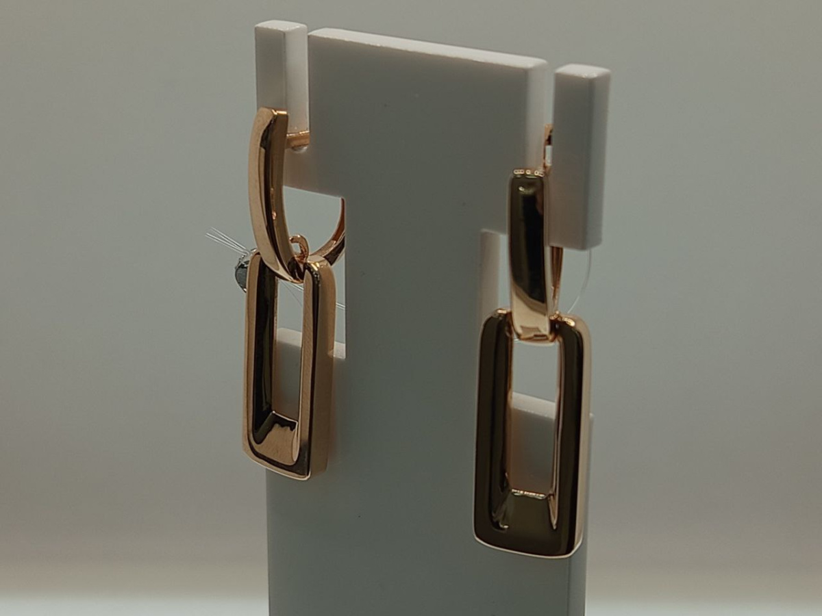 СЕРЬГИ БЕЗ КАМНЯ (Au 585)