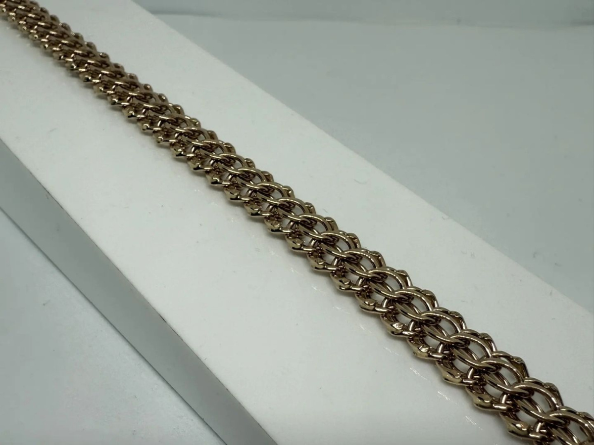 БРАСЛЕТ ПУСТОТЕЛЫЙ Итальянка (Au 585)