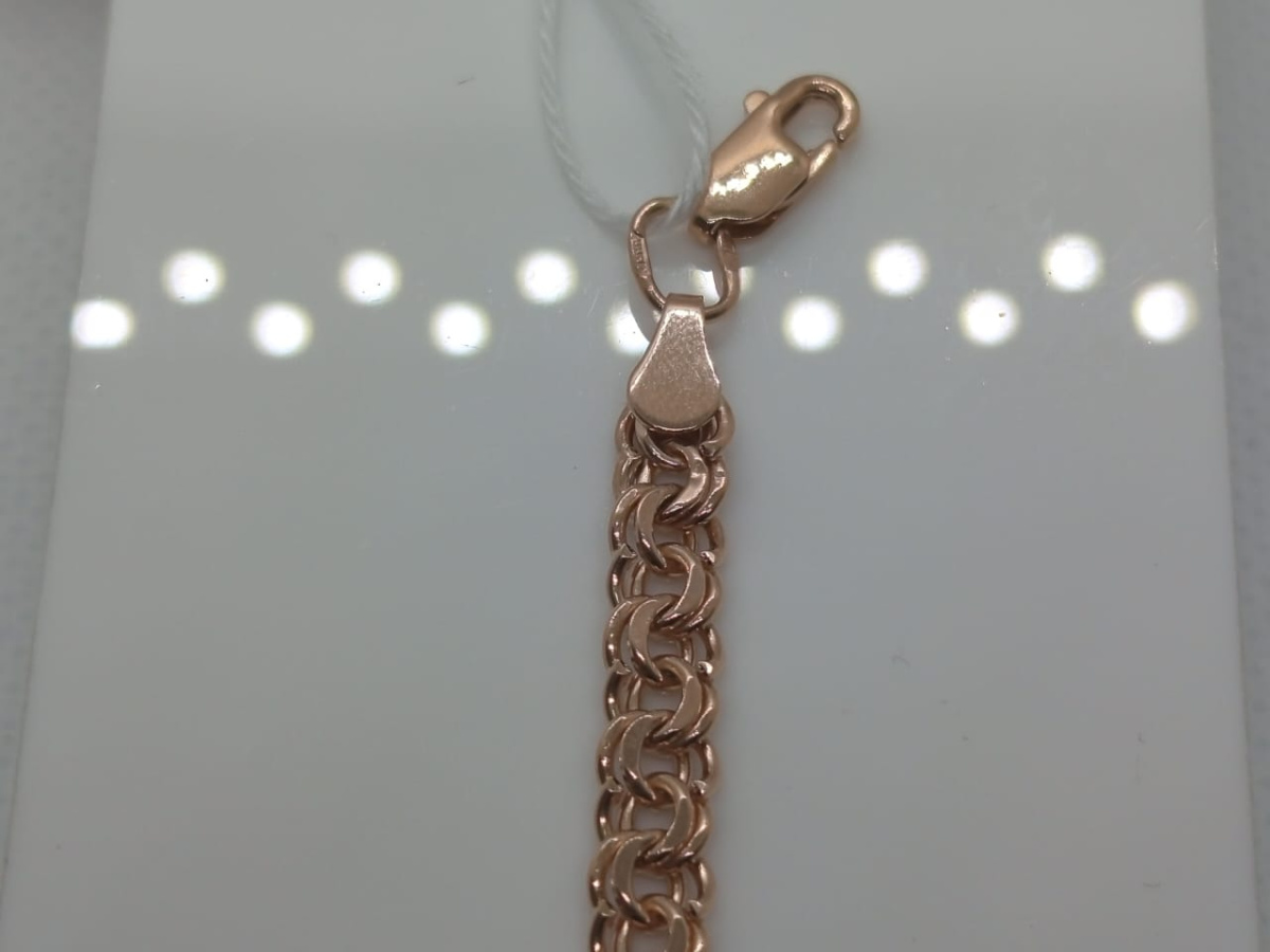 БЛБ585 БРАСЛЕТ ПОЛНОВЕСНЫЙ Бисмарк (Au 585)