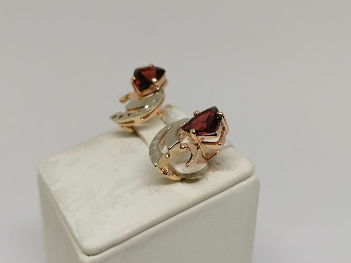 СЕРЬГИ С КАМНЕМ (Au 585)