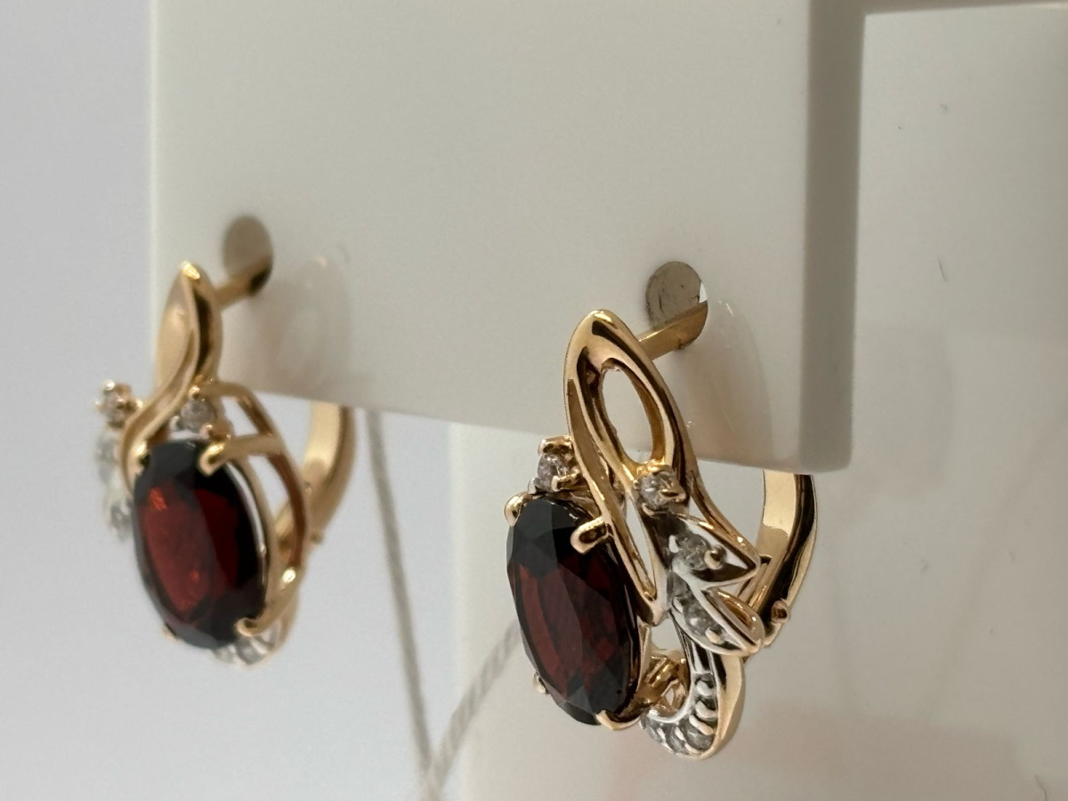 СЕРЬГИ С КАМНЯМИ (Au 585)