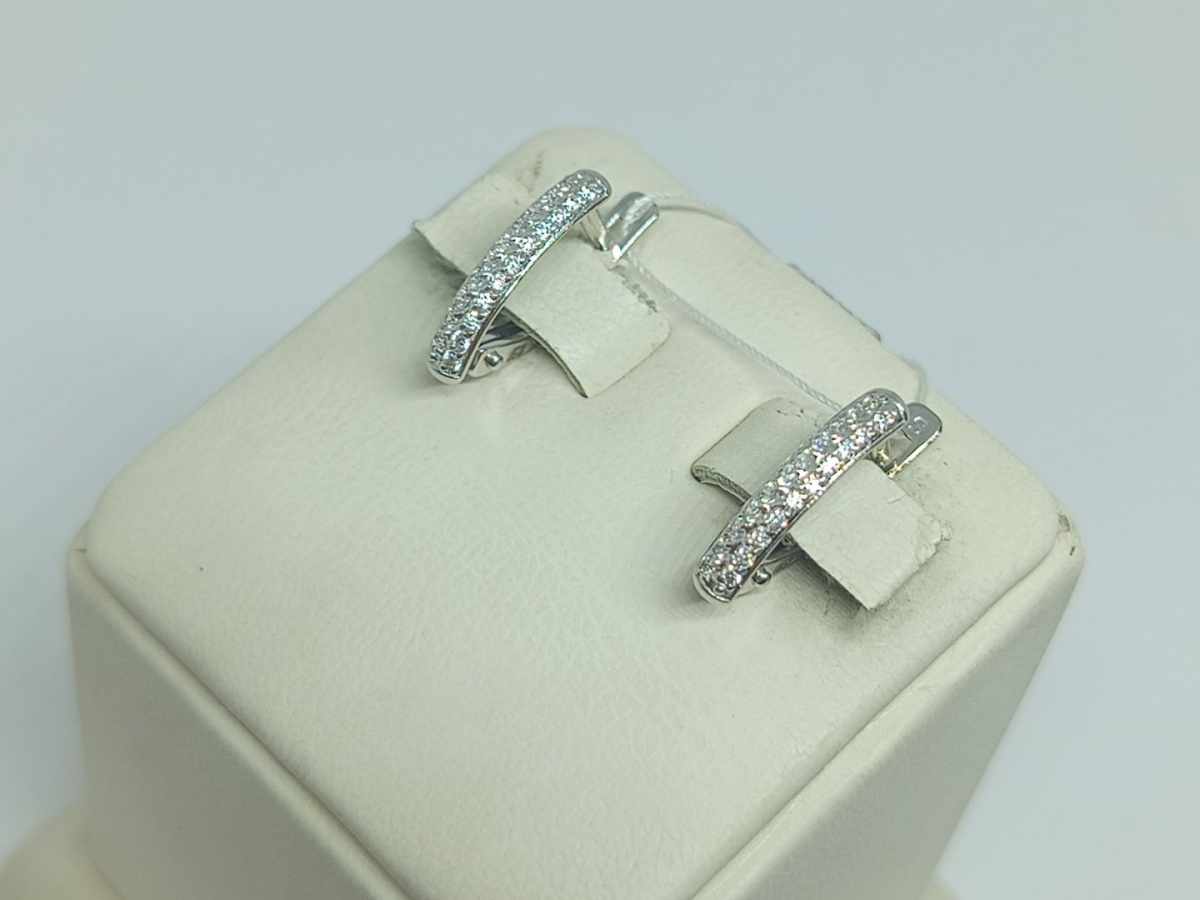 СКМИ585 СЕРЬГИ С КАМНЯМИ (Au 585)