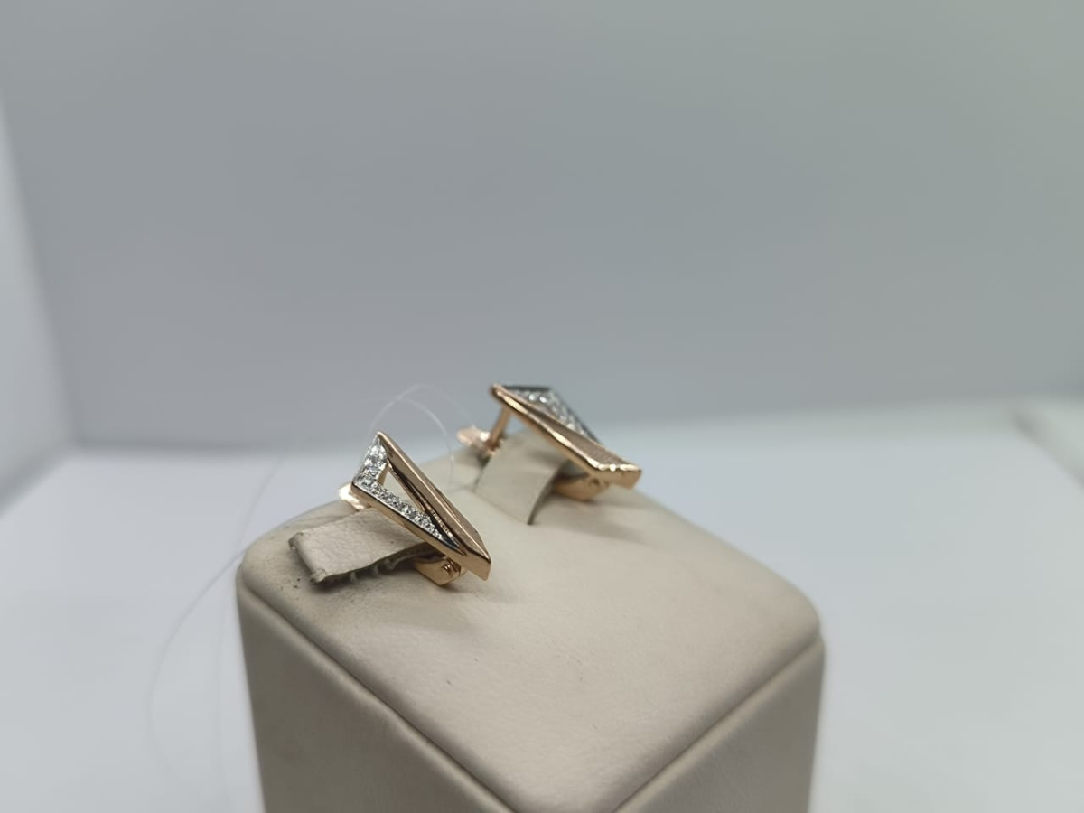 СЕРЬГИ С КАМНЯМИ (Au 585)