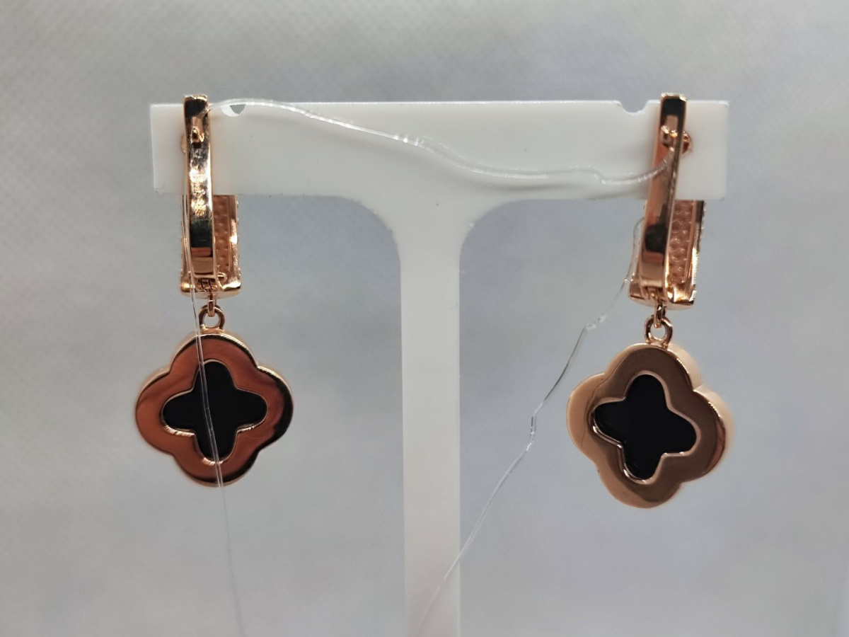 СЕРЬГИ С КАМНЕМ (Au 585)