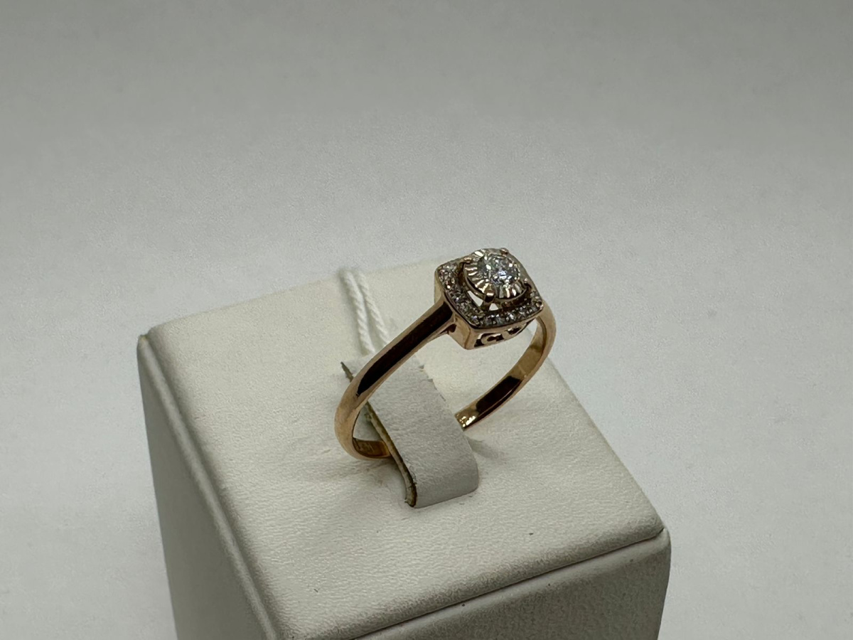 КОЛЬЦО БРИЛЛИАНТ Au 585