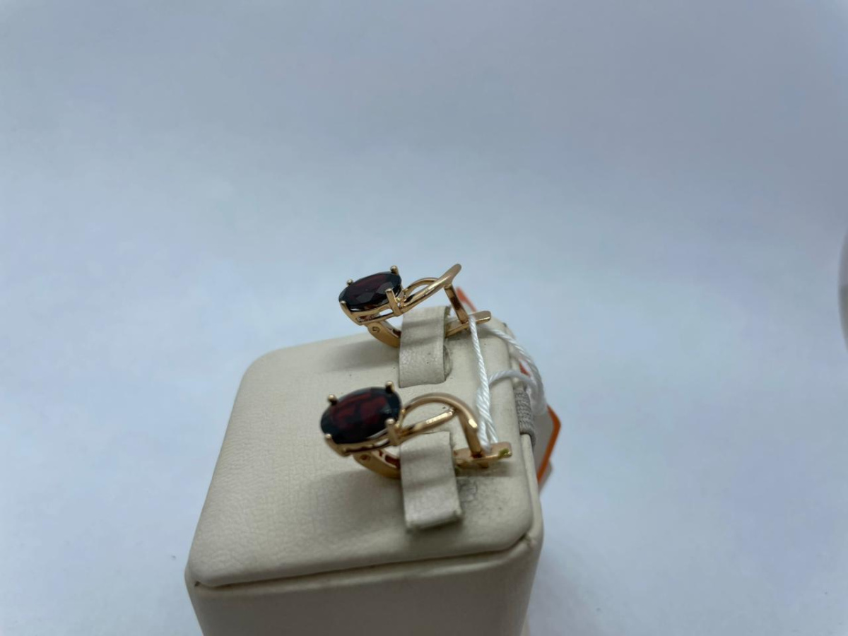 СЕРЬГИ С КАМНЕМ (Au 585)