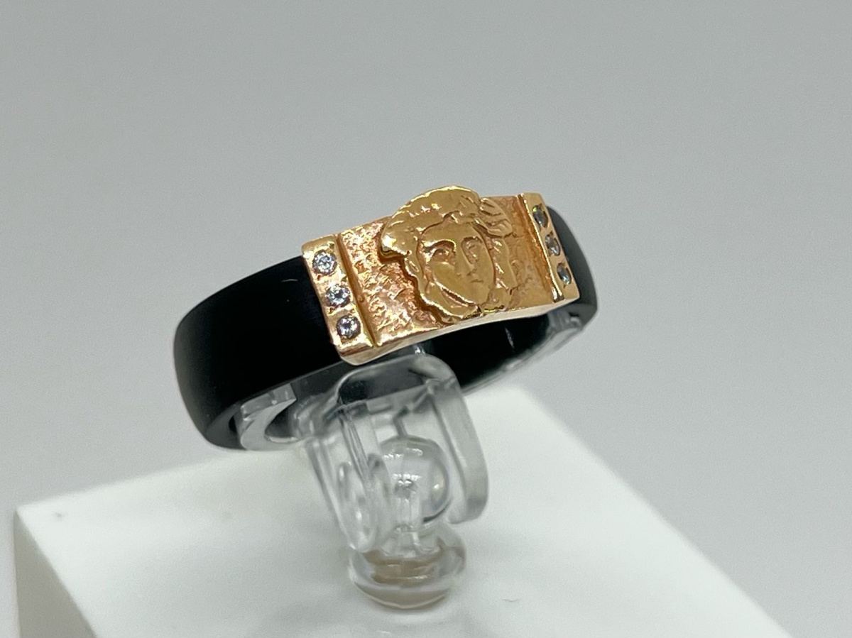 КОЛЬЦО С КАМНЯМИ (Au 585)