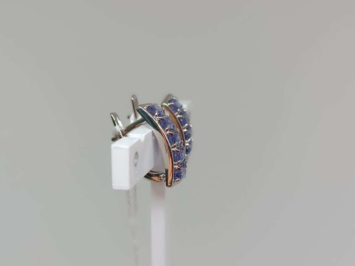 СКМИ585 СЕРЬГИ С КАМНЯМИ (Au 585)