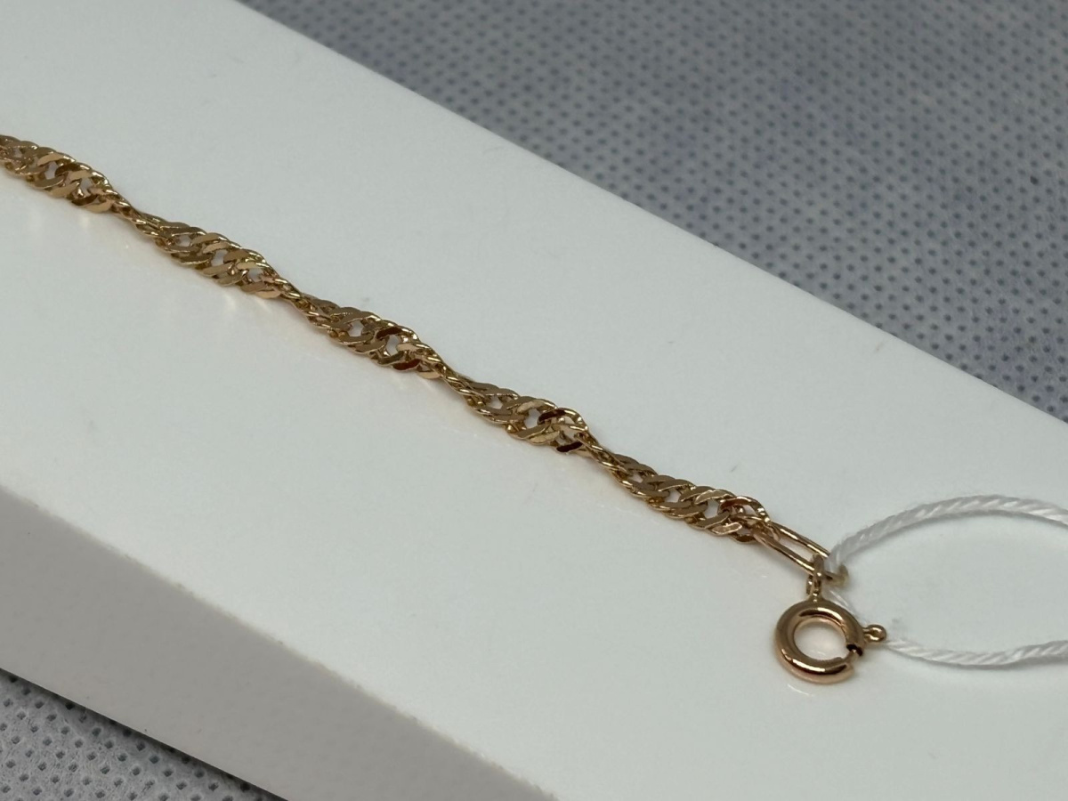 БРАСЛЕТ ПОЛНОВЕСНЫЙ Сингапур Au 585