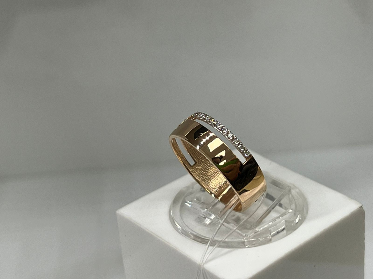КОЛЬЦО С КАМНЯМИ (Au 585)