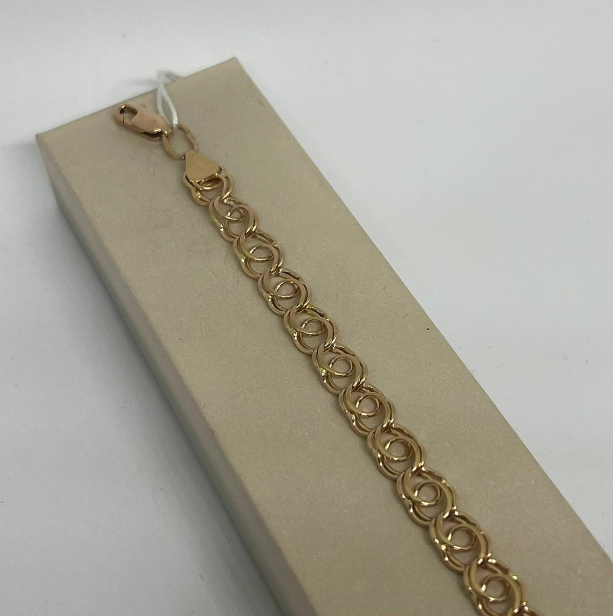 БЛБ585 БРАСЛЕТ ПОЛНОВЕСНЫЙ Бисмарк (Au 585)