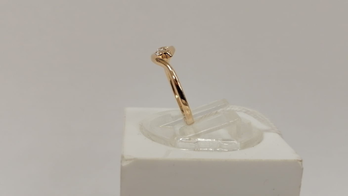 КОЛЬЦО С КАМНЯМИ (Au 585)