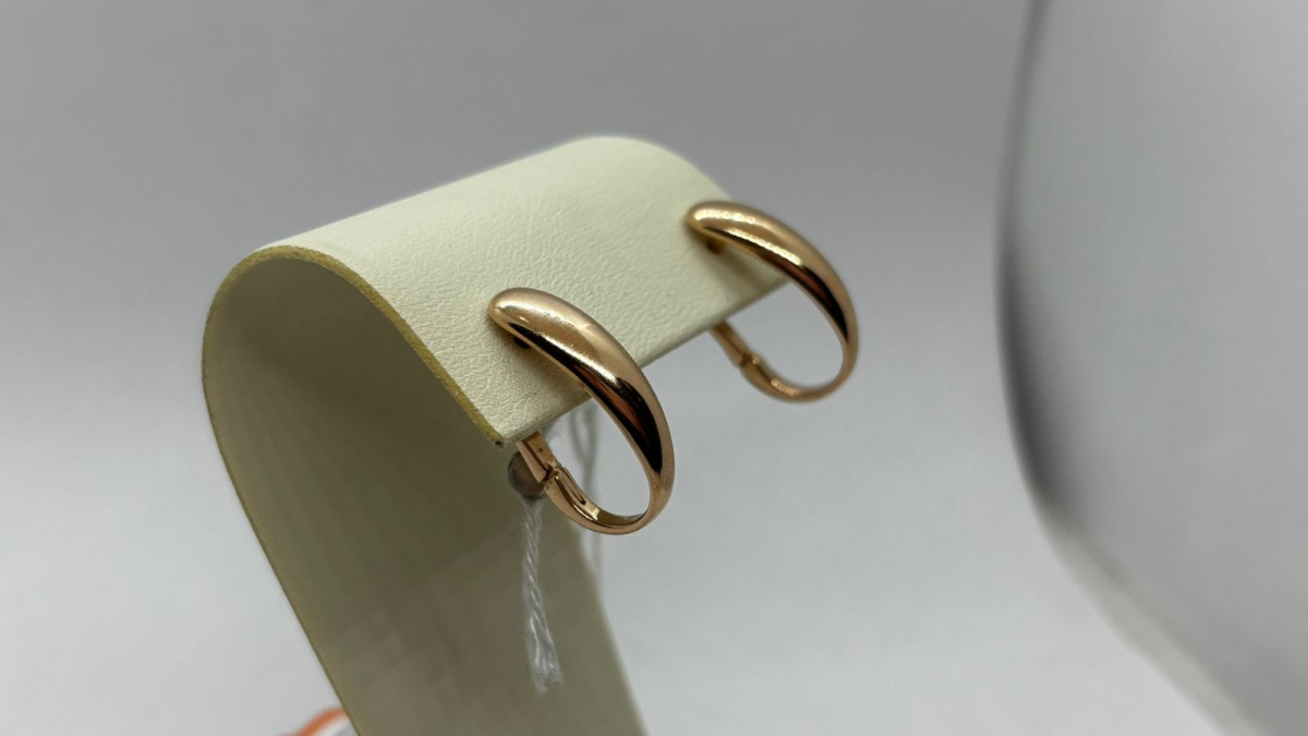 СЕРЬГИ БЕЗ КАМНЯ (Au 585)