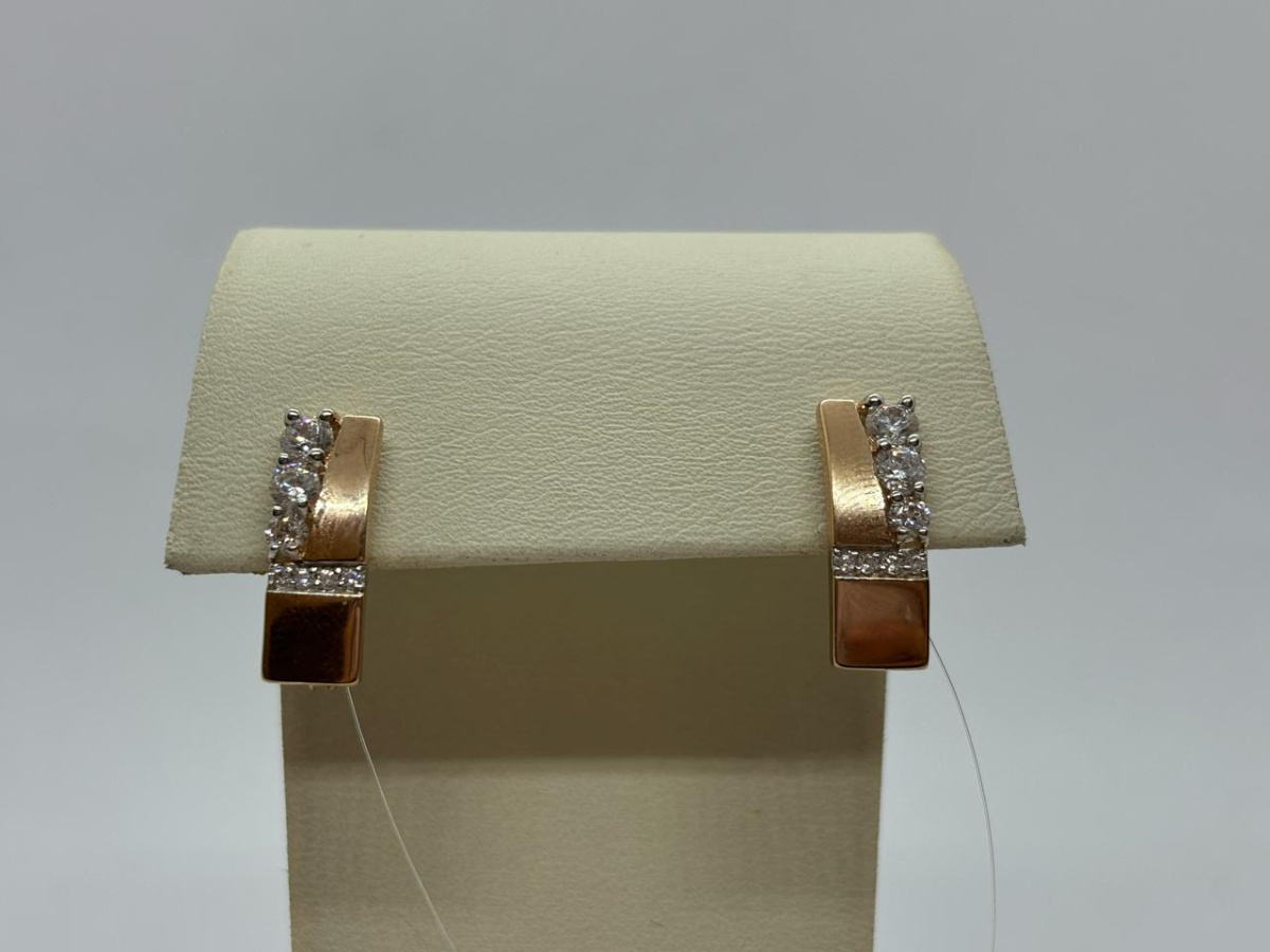 СЕРЬГИ С КАМНЯМИ (Au 585)