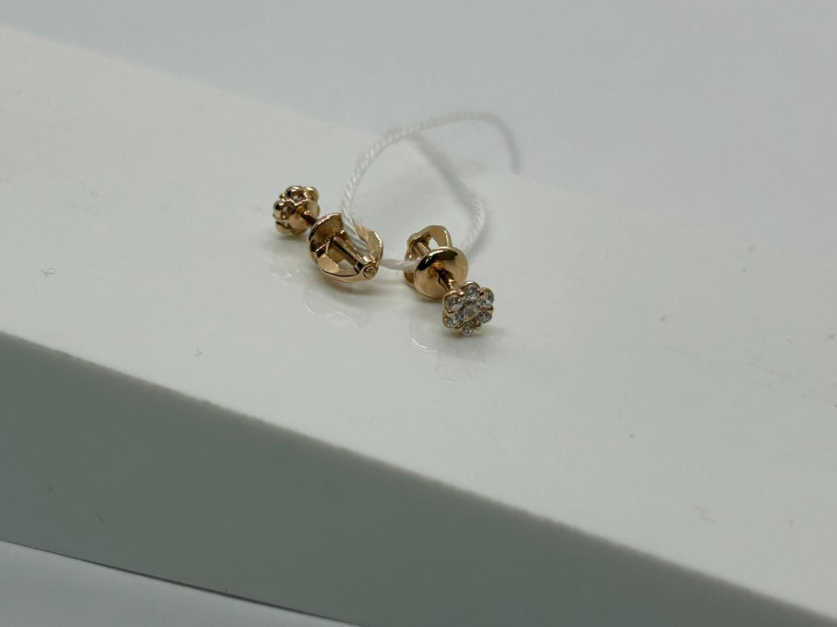 СПУС585 СЕРЬГИ ПУСЕТЫ (Au 585)