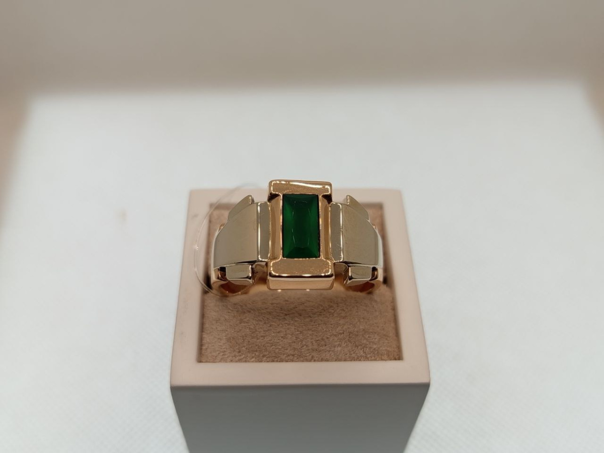 КОЛЬЦО ПЕЧАТКА с камнем (Au 585)