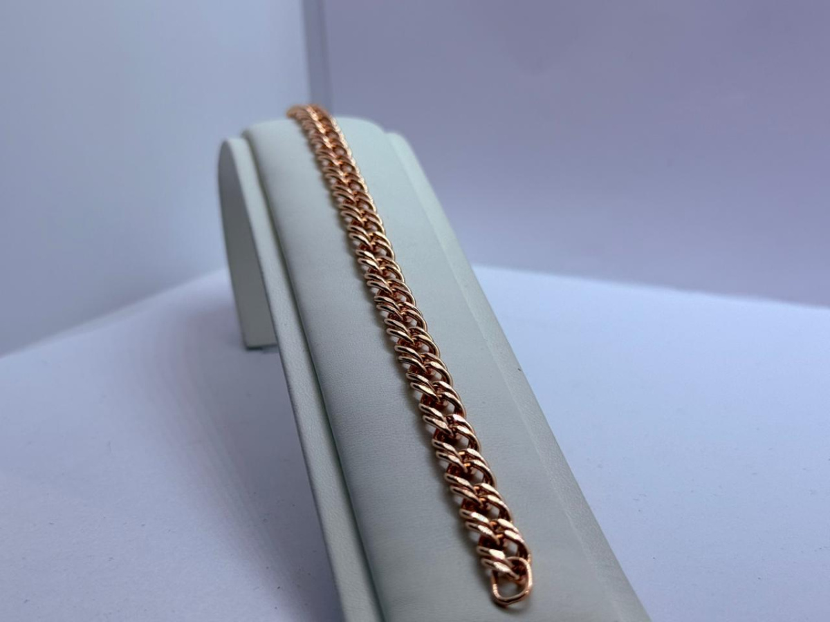 НБ 12-076ПГ БРАСЛЕТ ПУСТОТЕЛЫЙ (Au 585)