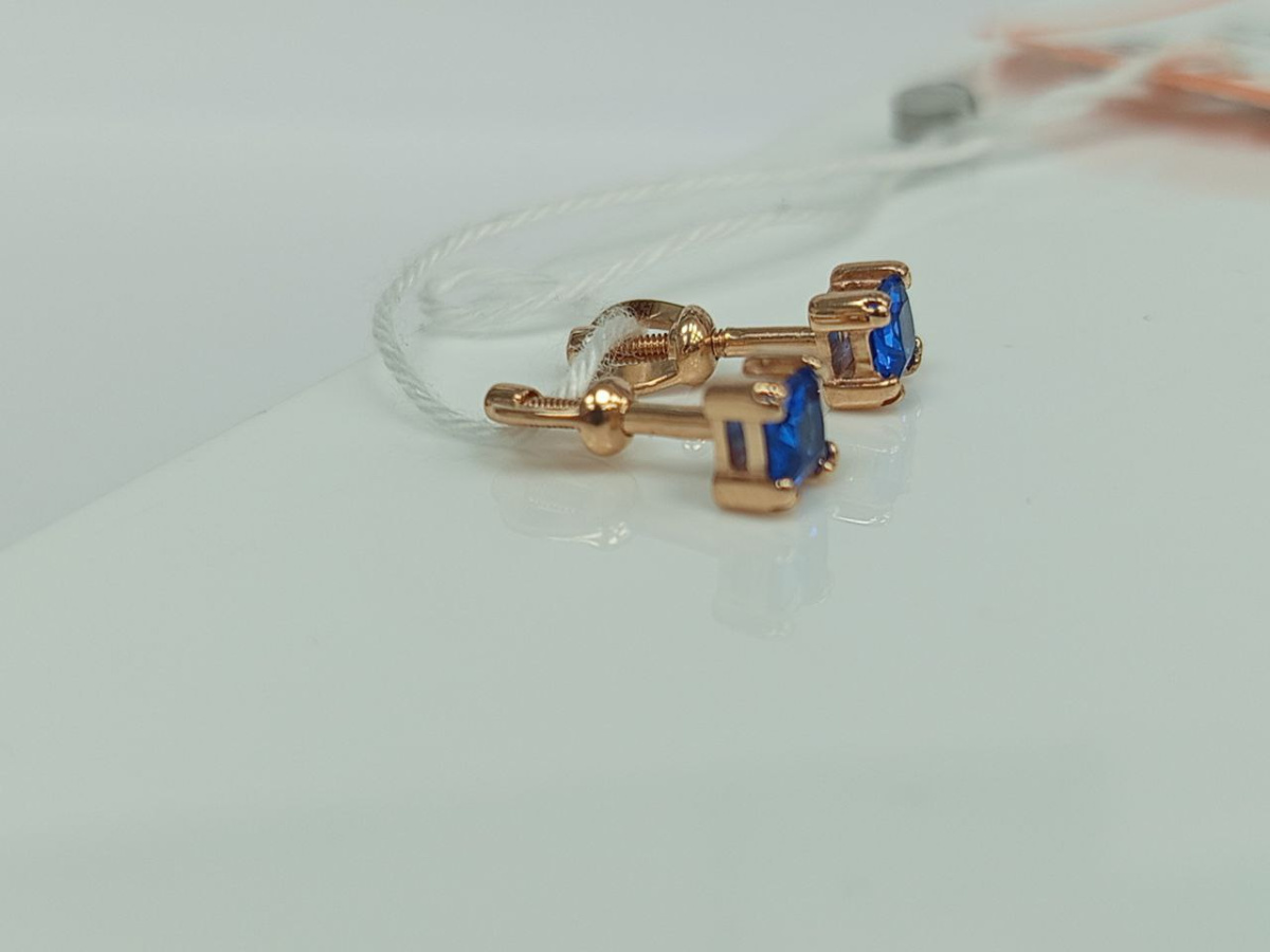 СПУС585 СЕРЬГИ ПУСЕТЫ (Au 585)