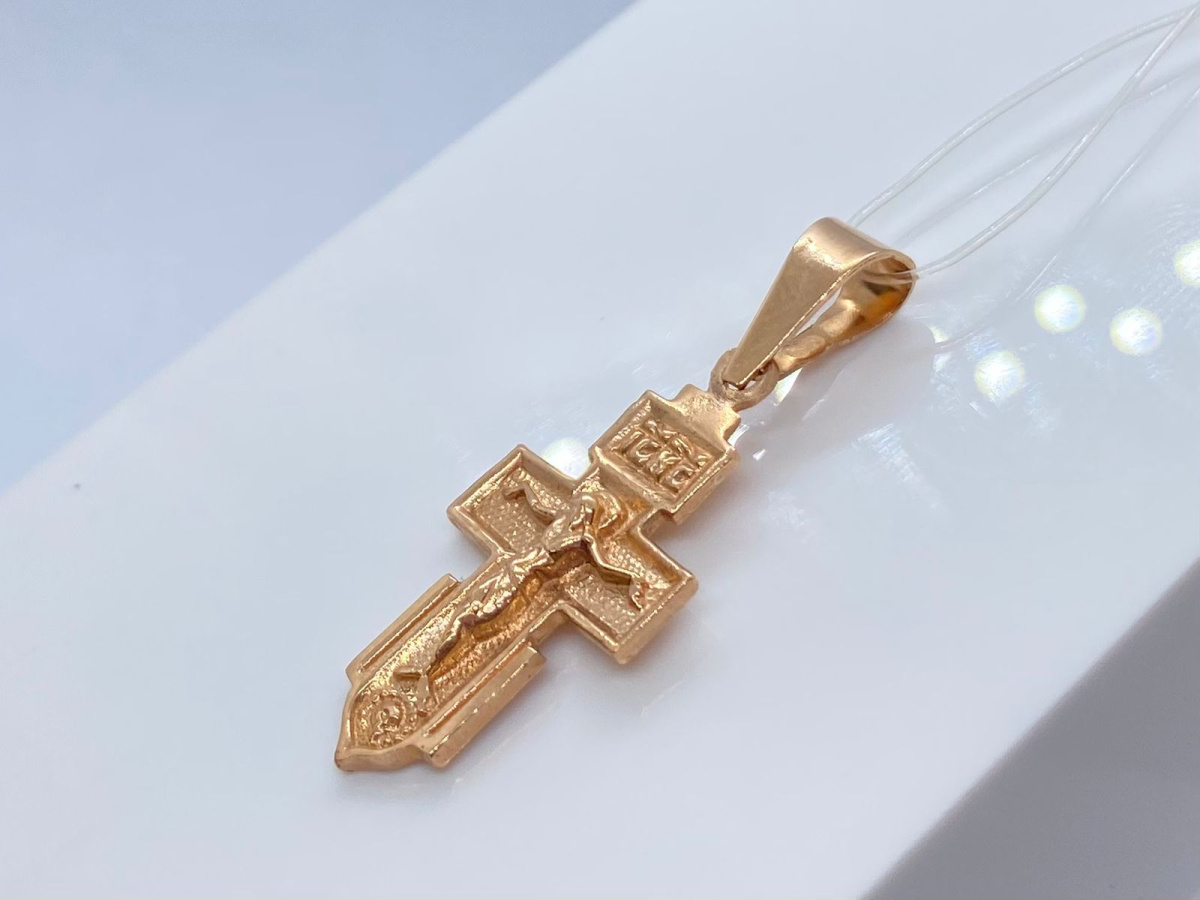 ПОДВЕСКА КРЕСТ без камня (Au 585)