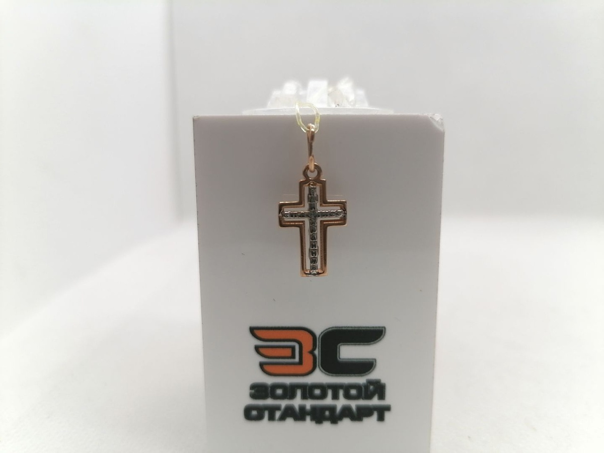 ПОДВЕСКА КРЕСТ без камня (Au 585)