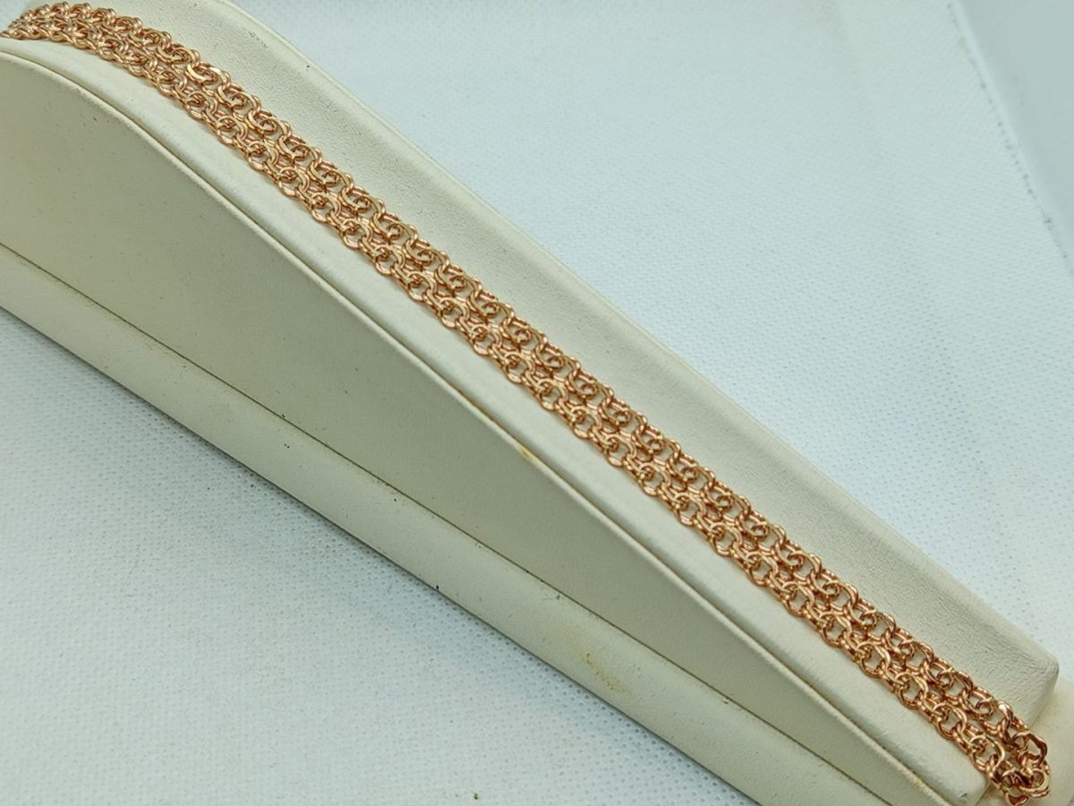 ЦЕПЬ ПУСТОТЕЛАЯ Бисмарк (Au 585)