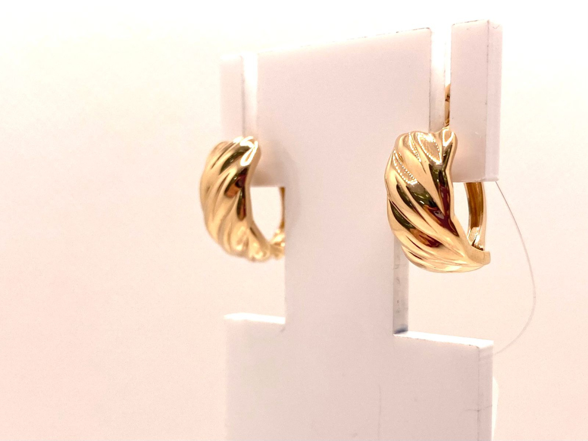 СЕРЬГИ БЕЗ КАМНЯ (Au 585)