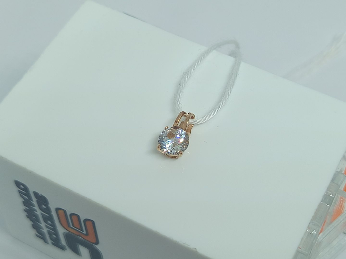 ПОДКМ585 ПОДВЕСКА С КАМНЕМ (Au 585)