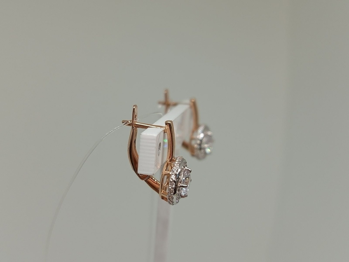 СЕРЬГИ С КАМНЯМИ (Au 585)