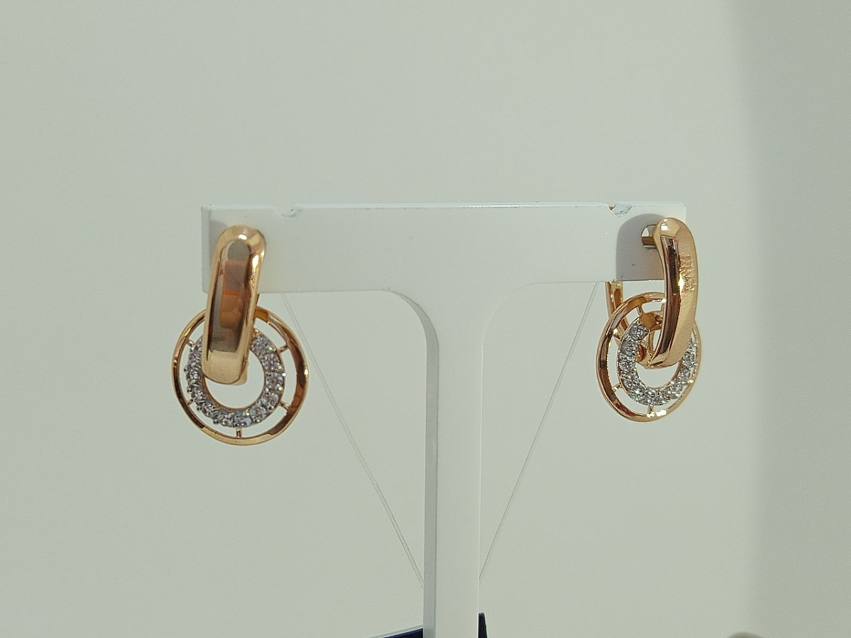 СЕРЬГИ С КАМНЯМИ (Au 585)