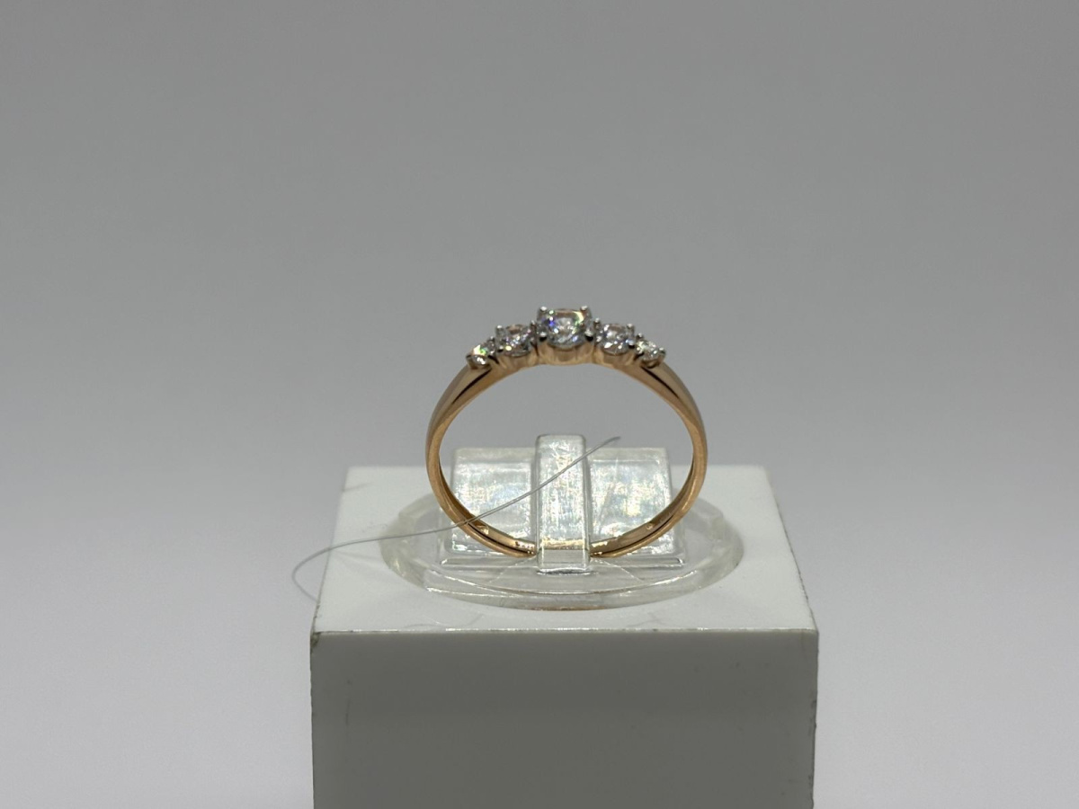 КОЛЬЦО С КАМНЯМИ (Au 585)