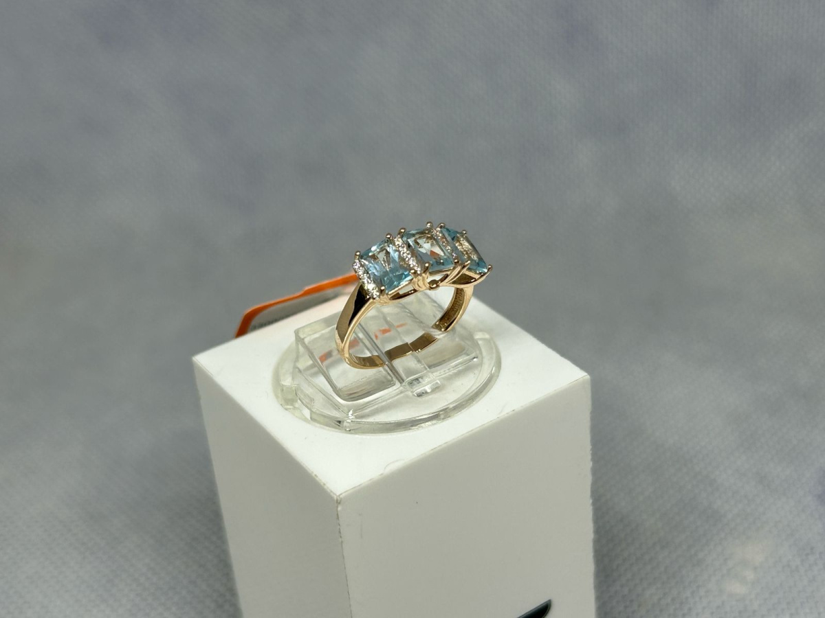 КОЛКМИ585 КОЛЬЦО С КАМНЯМИ (Au 585)