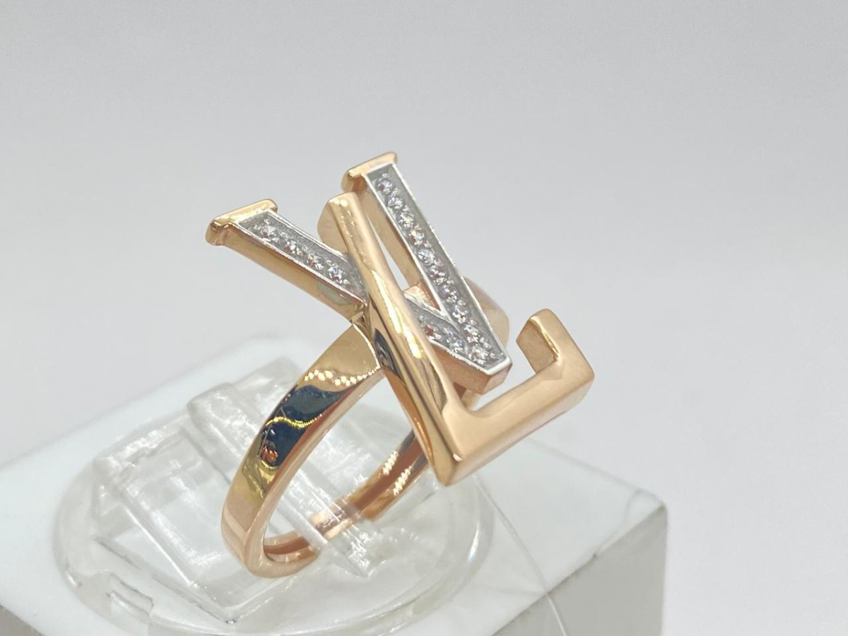 КОЛЬЦО С КАМНЯМИ (Au 585)