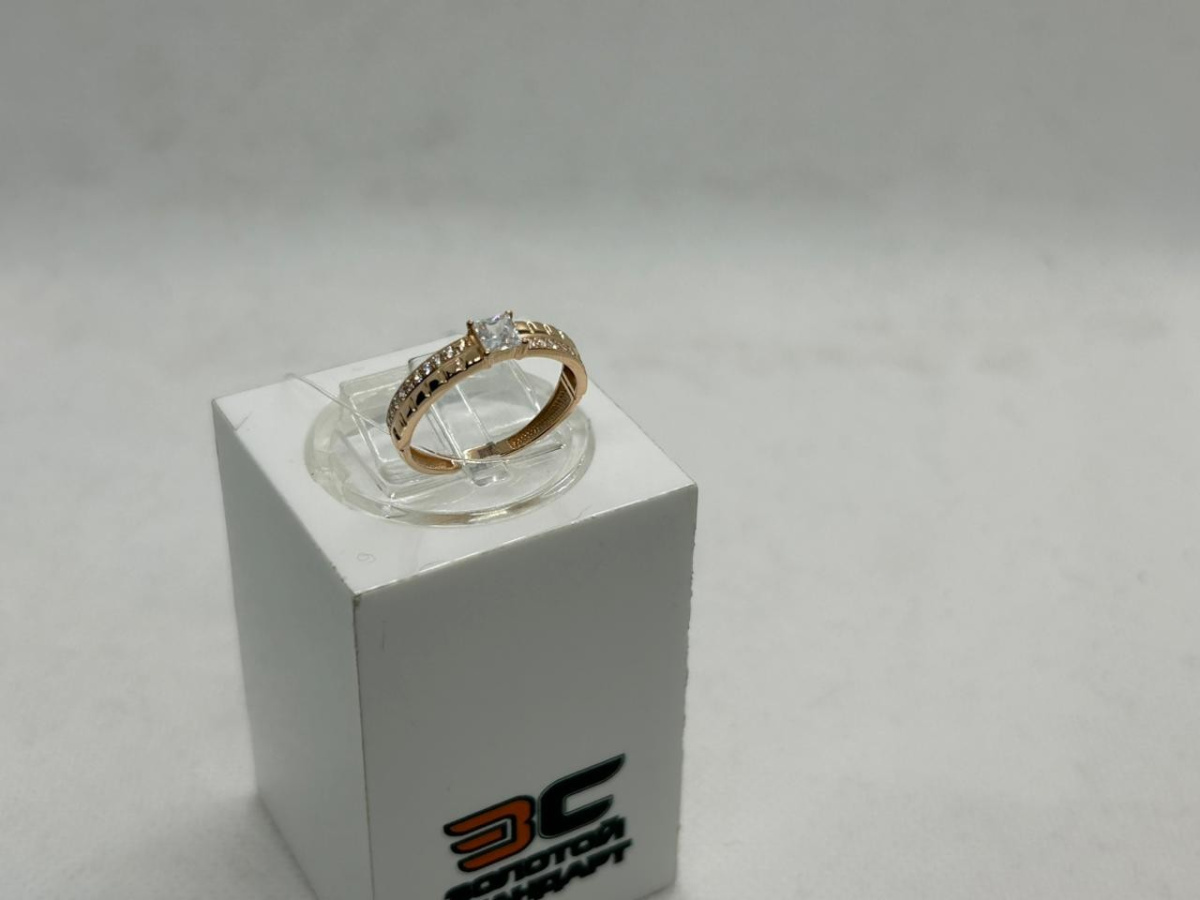 КОЛЬЦО С КАМНЯМИ (Au 585)