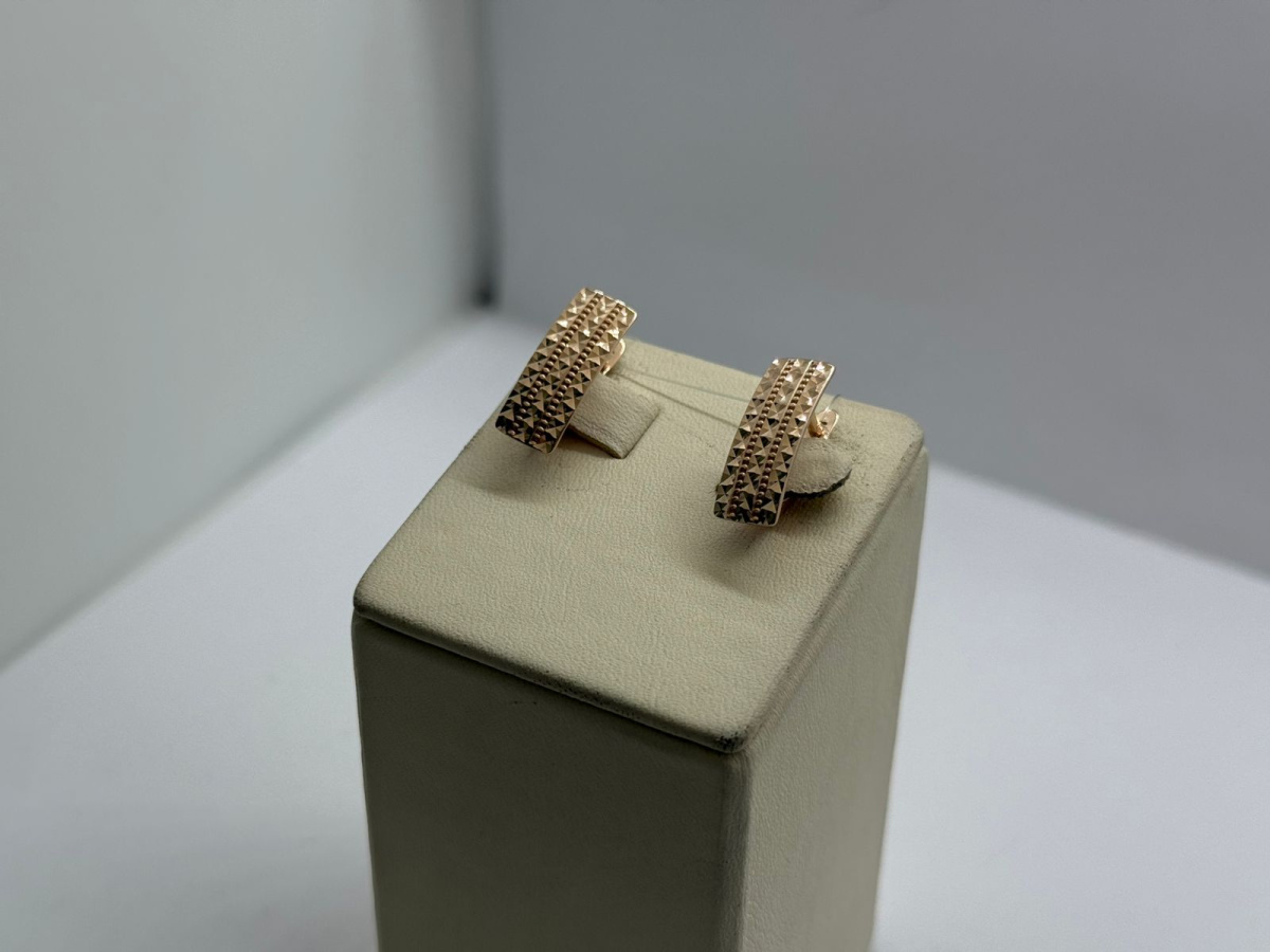 СЕРЬГИ БЕЗ КАМНЯ (Au 585)