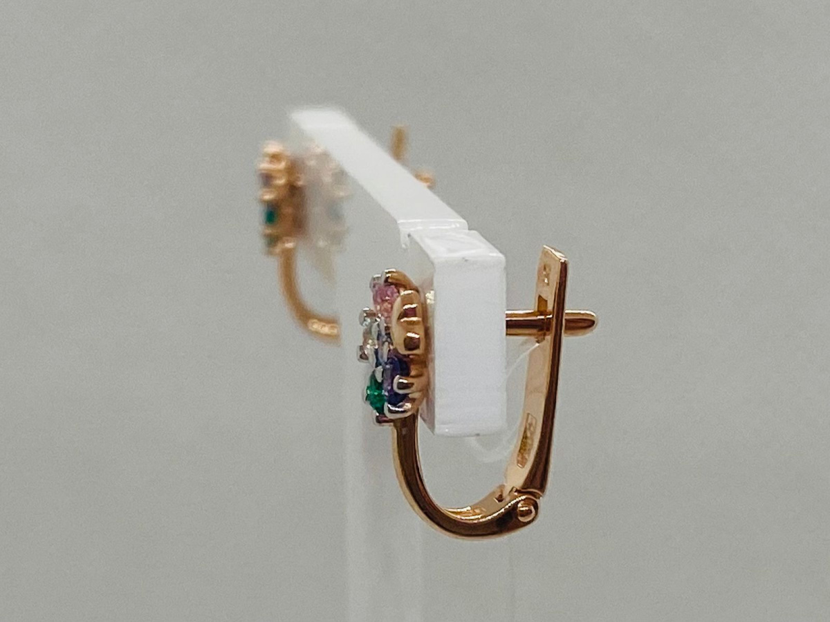 СЕРЬГИ С КАМНЯМИ (Au 585)