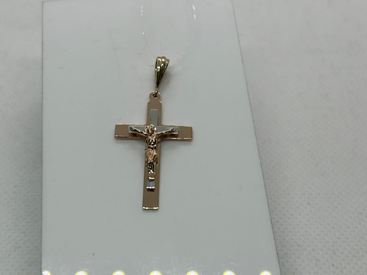 ПОДВЕСКА КРЕСТ (Au 585)