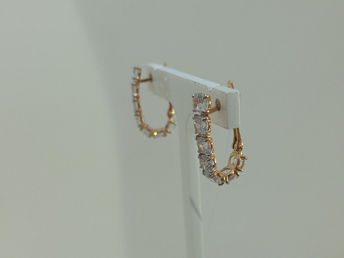 СЕРЬГИ С КАМНЯМИ (Au 585)