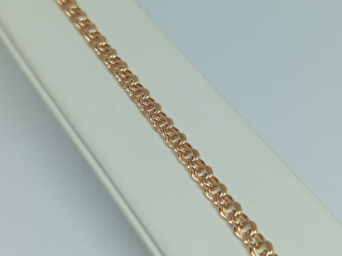 БРАСЛЕТ ПУСТОТЕЛЫЙ Бисмарк (Au 585)