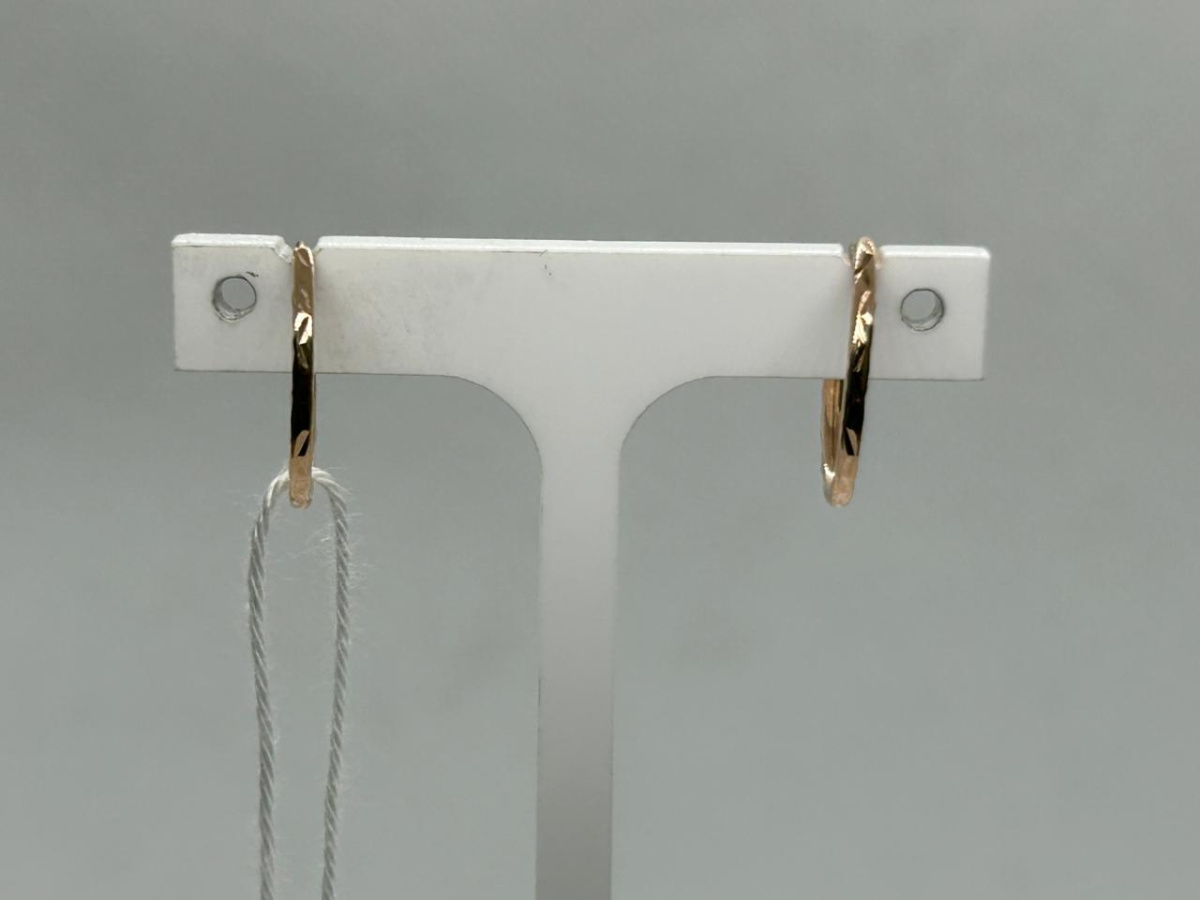 СКОН375 СЕРЬГИ КОНГО (Au 375)