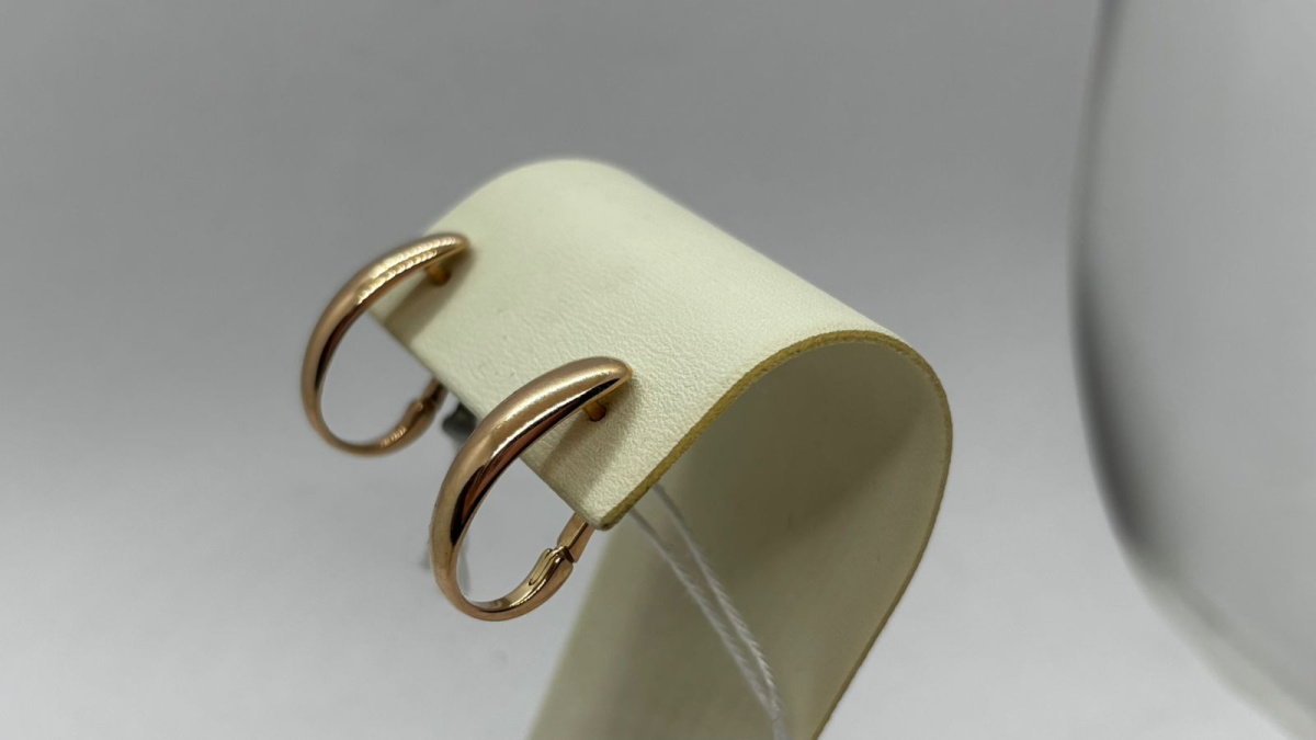 СЕРЬГИ БЕЗ КАМНЯ (Au 585)