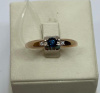 КОЛЬЦО Бриллиант, сапфир (Au 585)
