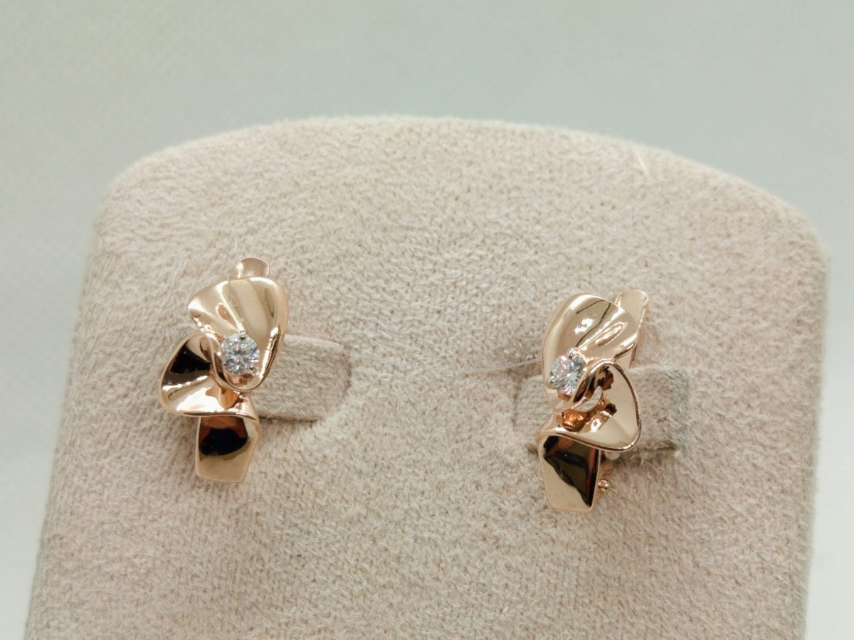 СЕРЬГИ С КАМНЕМ (Au 585)