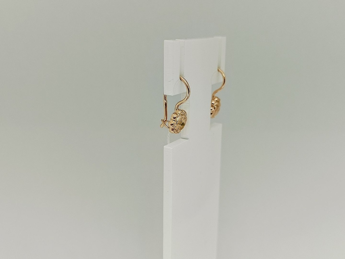 СБКМ583 СЕРЬГИ БЕЗ КАМНЯ (Au 583)